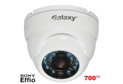Galaxy 700TVL IR Caméra Dôme extérieure à l'épreuve du vandalisme